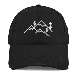 St Bernard Dog Mountains Distressed Dad Hat - Lucy + Norman