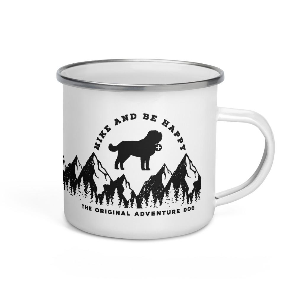 St Bernard Hike + Be Happy Camp Mug - Lucy + Norman