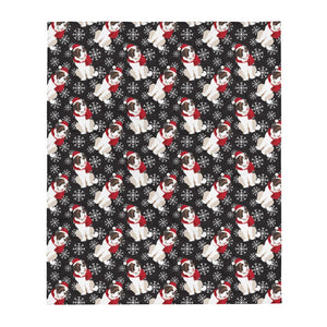 St Bernard Lucy Christmas Throw Blanket - Lucy + Norman