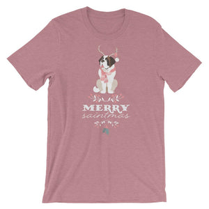 St Bernard Merry Saintmas Women's T-Shirt - Lucy + Norman