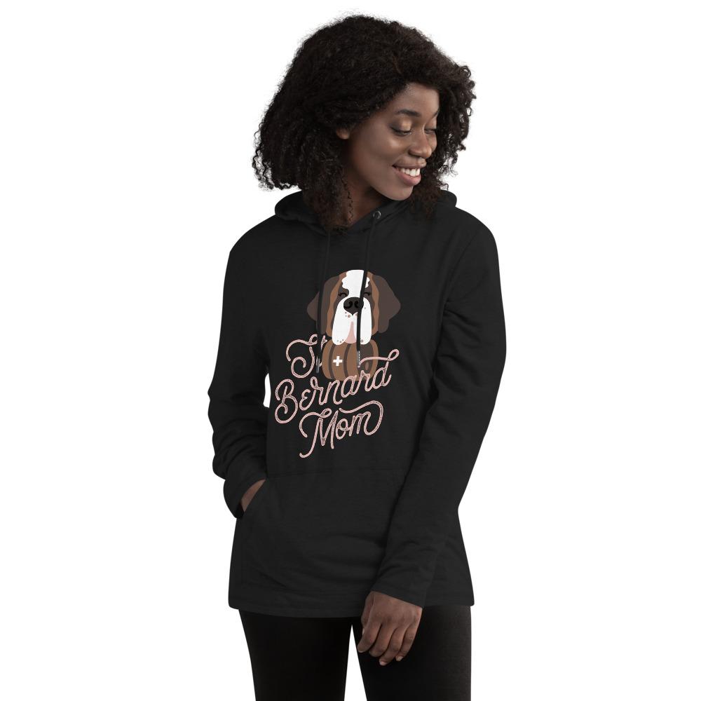 St Bernard Mom Lightweight Hoodie - Lucy + Norman