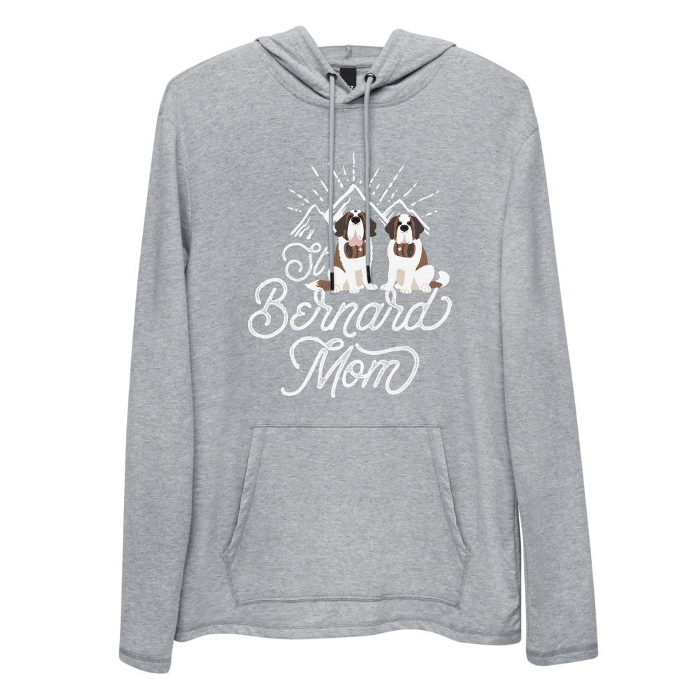 St Bernard Mom Mountains Lightweight Hoodie - Lucy + Norman