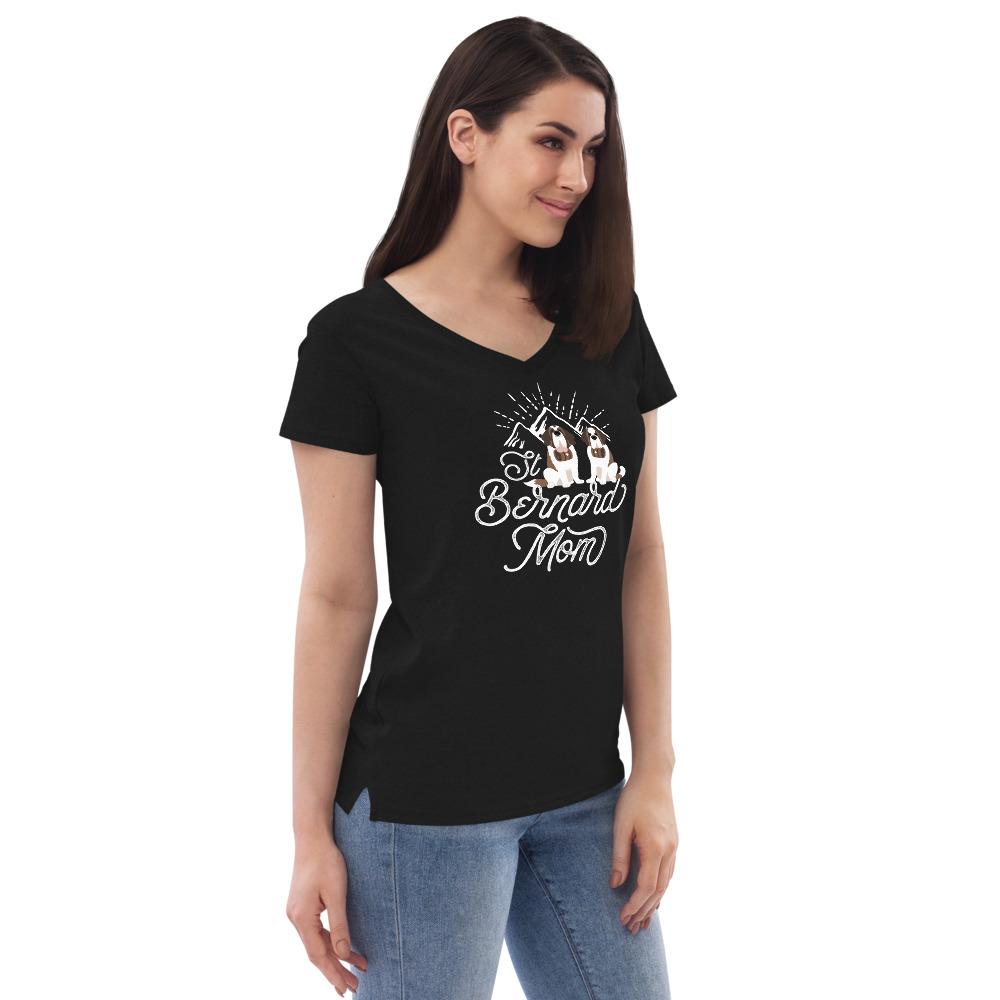 St Bernard Mom Recycled V-Neck - Lucy + Norman