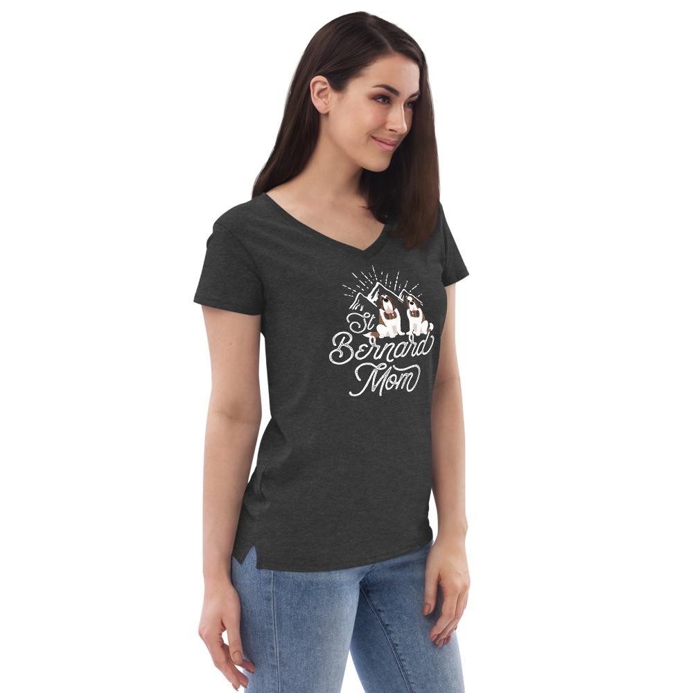 St Bernard Mom Recycled V-Neck - Lucy + Norman