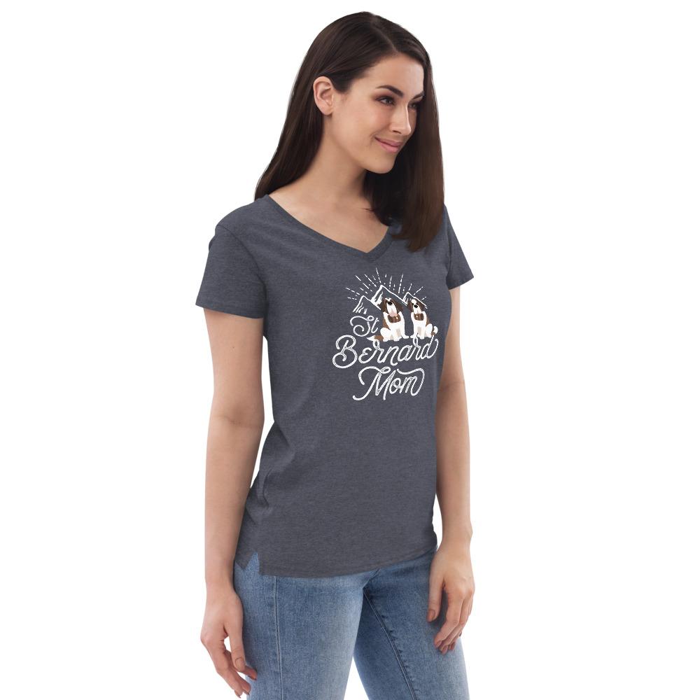 St Bernard Mom Recycled V-Neck - Lucy + Norman