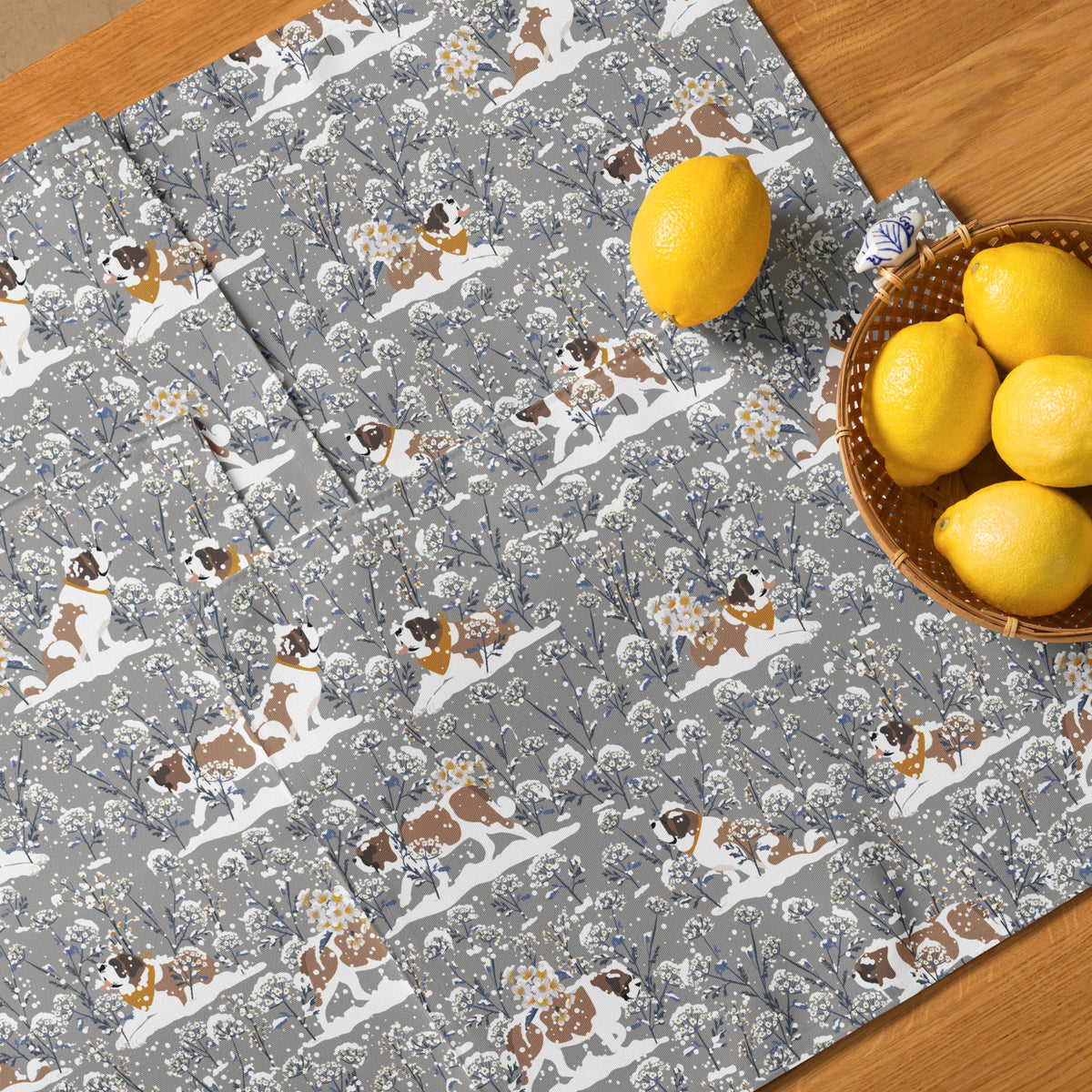 St Bernard Snowflower Placemat Set - Lucy + Norman