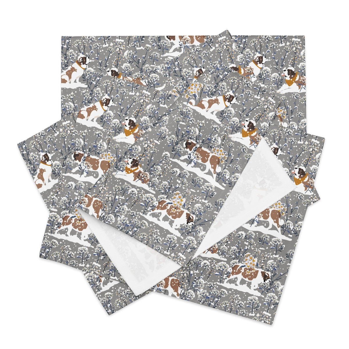 St Bernard Snowflower Placemat Set - Lucy + Norman
