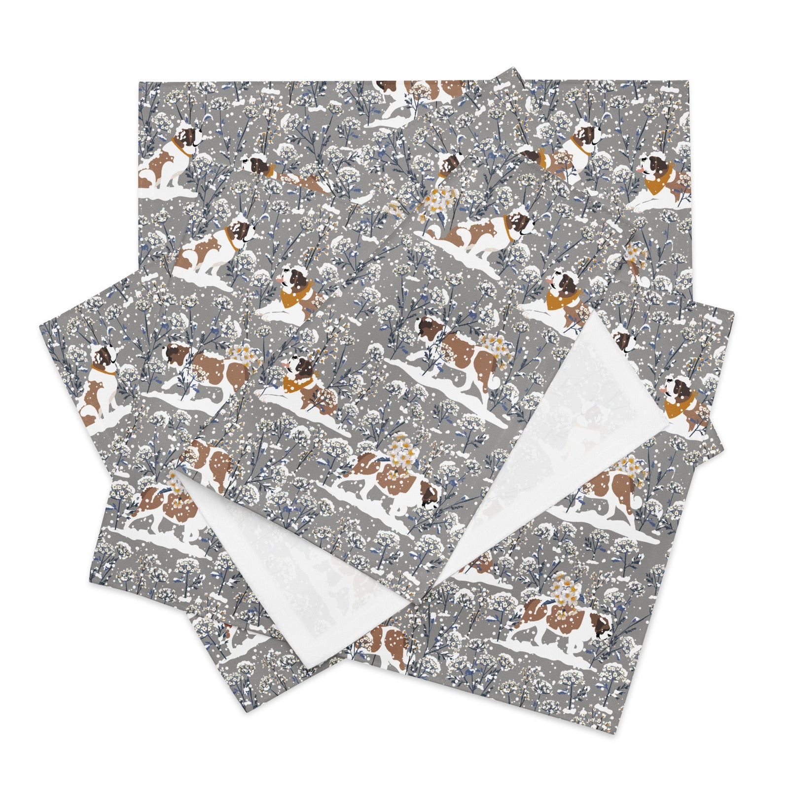St Bernard Snowflower Placemat Set - Lucy + Norman