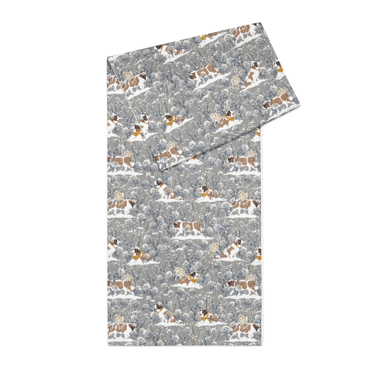 St Bernard Snowflower Table Runner - Lucy + Norman