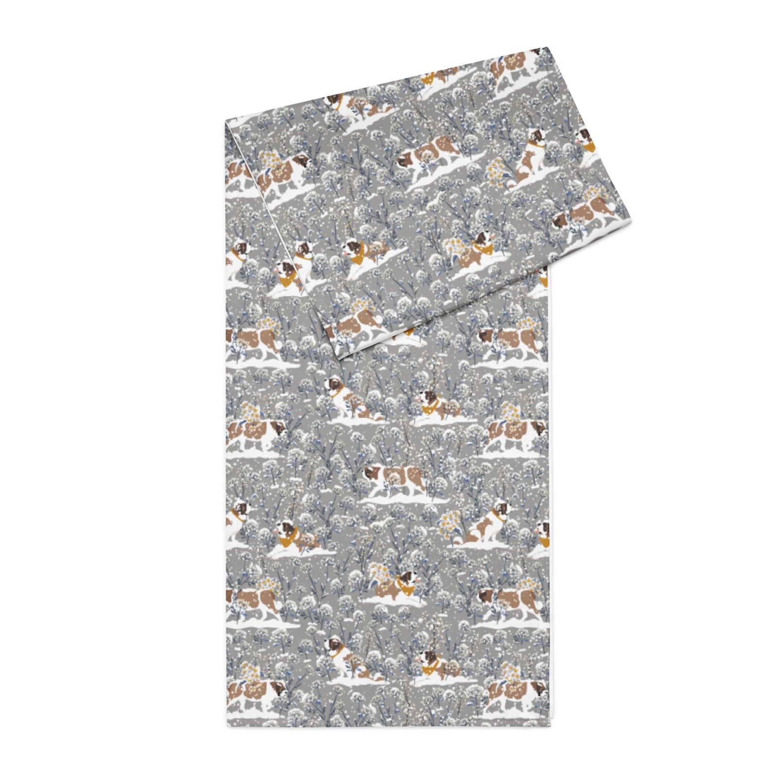 St Bernard Snowflower Table Runner - Lucy + Norman