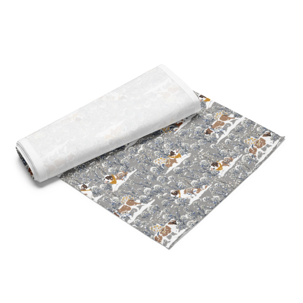 St Bernard Snowflower Table Runner - Lucy + Norman