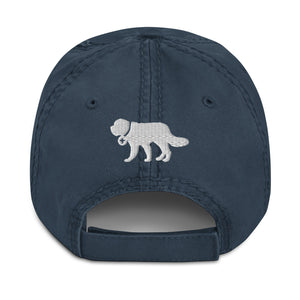 Stay Saintly Distressed Dad Hat - Lucy + Norman