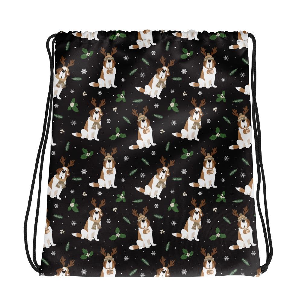 Winter Pines Drawstring Bag - Lucy + Norman