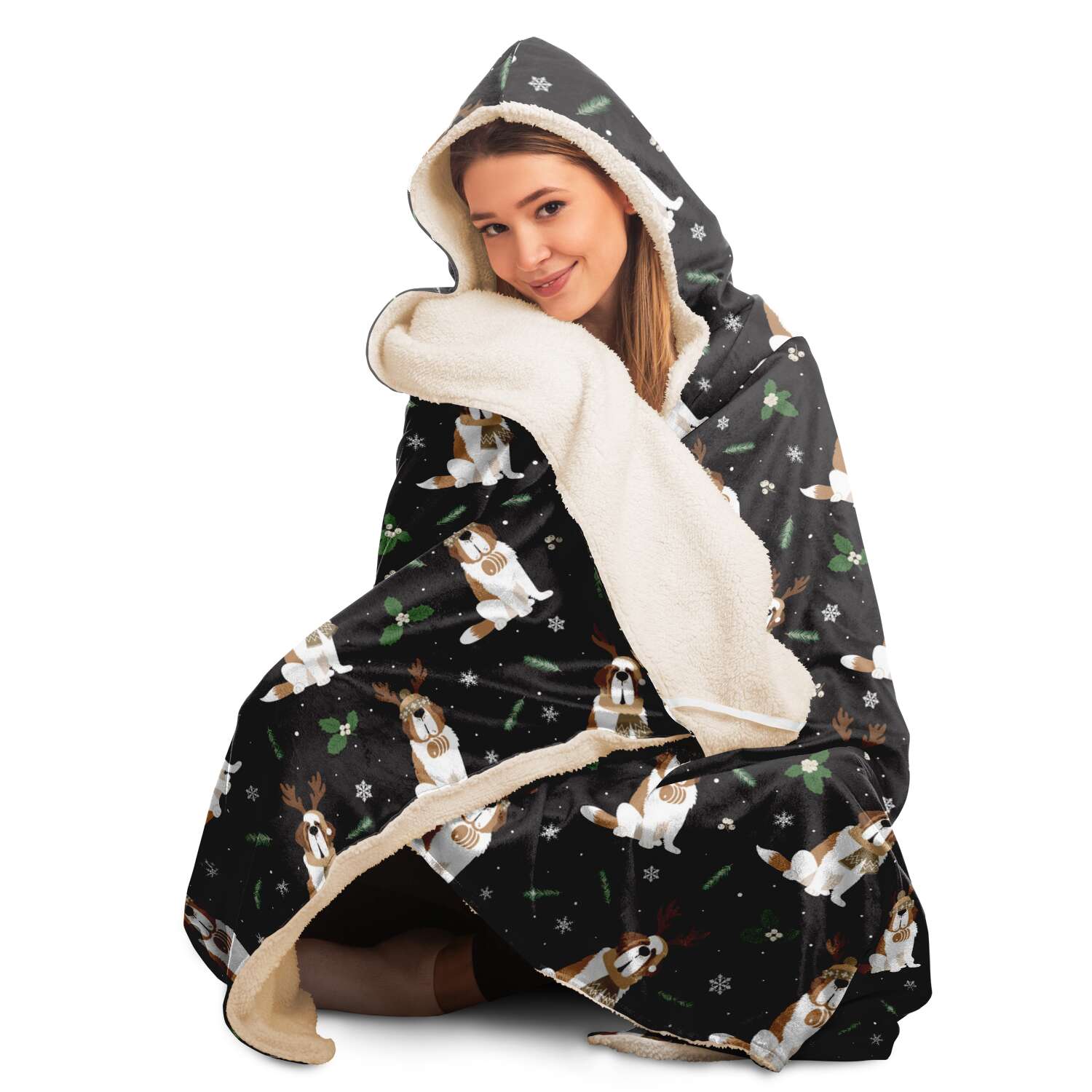 Winter Pines Hooded Blanket - Lucy + Norman